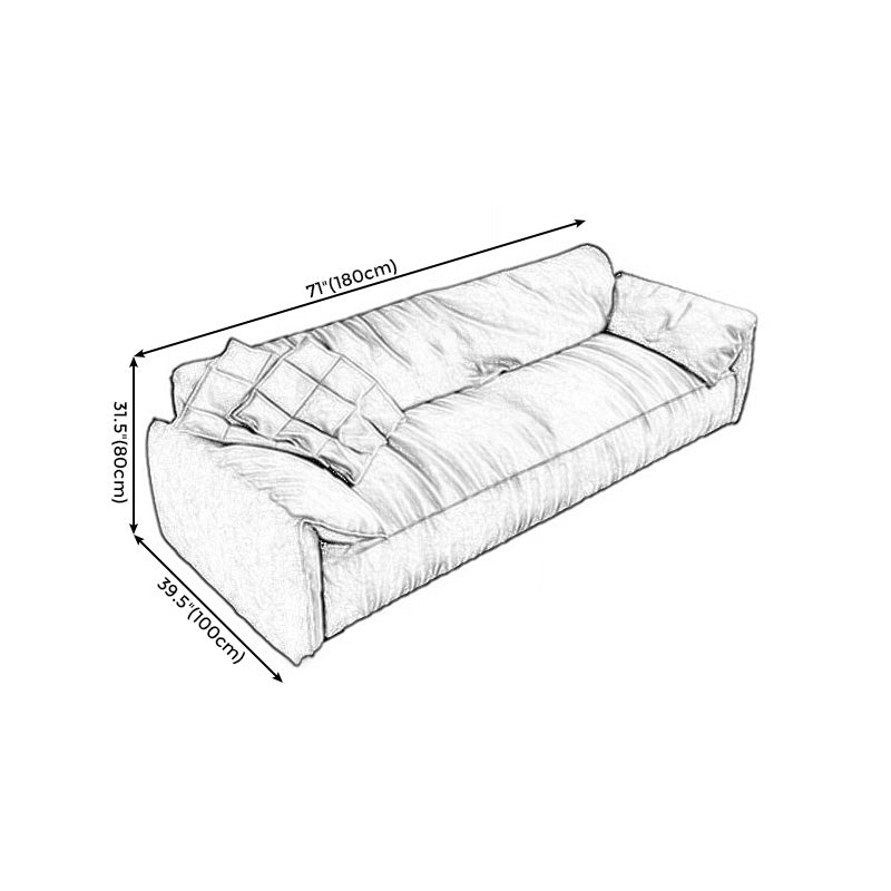 Slipcovered stationaire woonkamer kussen bovenarmkussens Groene bank