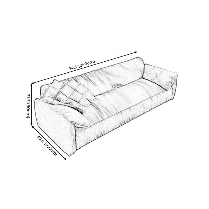 Slipcovered stationaire woonkamer kussen bovenarmkussens Groene bank