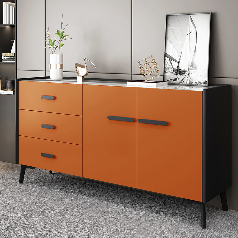 Sideboard topboard in pietra moderna Tabella 3-Drawer Sideboard per casa