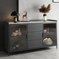 35.43 "H Sideboard Moderner Style Dining -Server mit 3 Schubladen für Küchen- und Esszimmer