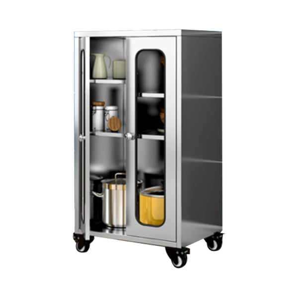 Armadio di sideboard in acciaio cucina moderna moderna server buffet con porta