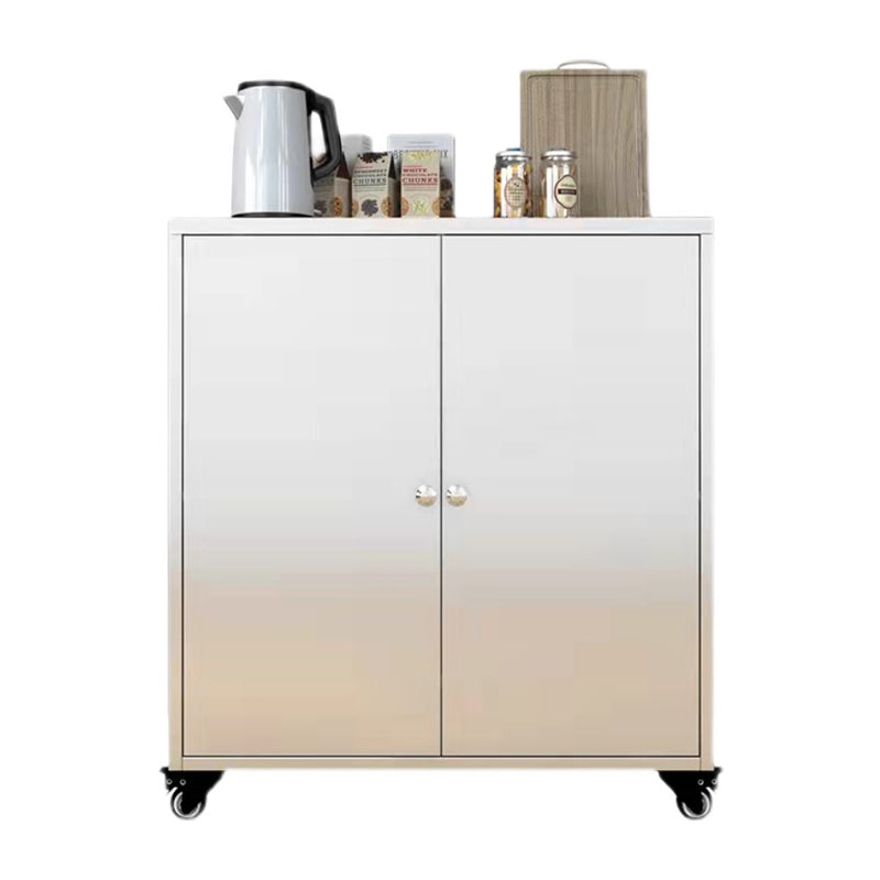 Armadio di sideboard in acciaio cucina moderna moderna server buffet con porta