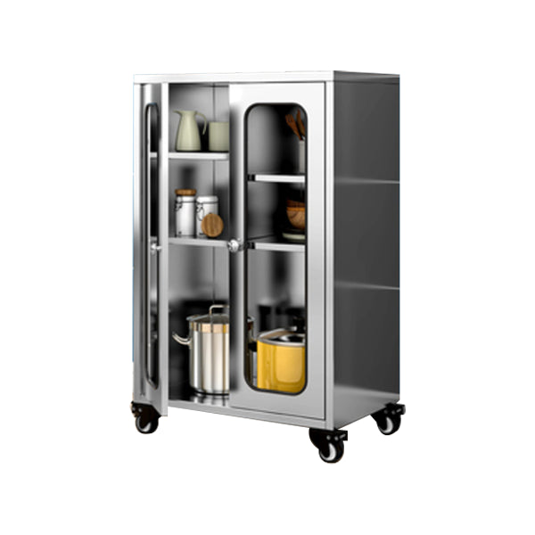 Armadio di sideboard in acciaio cucina moderna moderna server buffet con porta