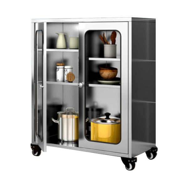 Armadio di sideboard in acciaio cucina moderna moderna server buffet con porta