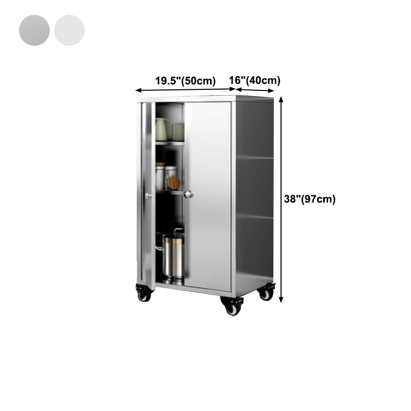 Armadio di sideboard in acciaio cucina moderna moderna server buffet con porta