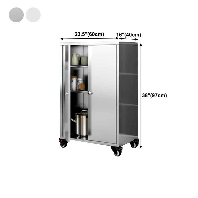 Armadio di sideboard in acciaio cucina moderna moderna server buffet con porta