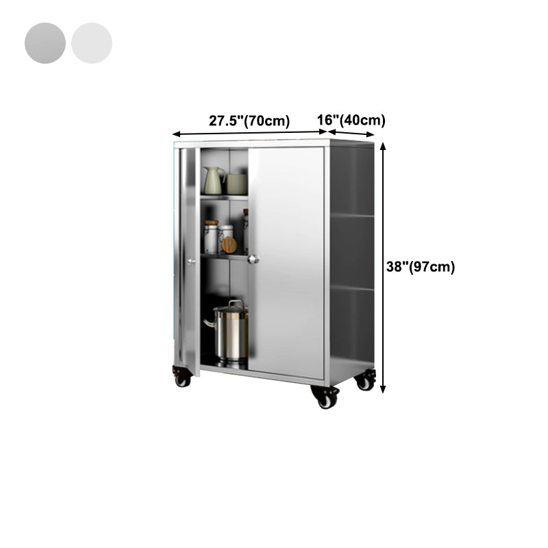 Armadio di sideboard in acciaio cucina moderna moderna server buffet con porta