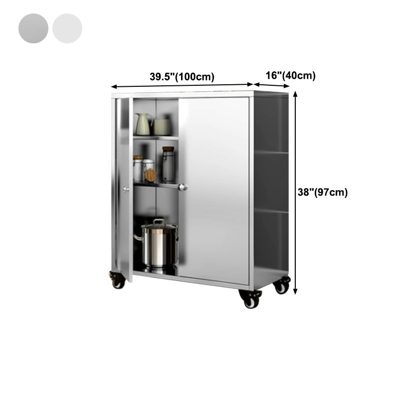 Armadio di sideboard in acciaio cucina moderna moderna server buffet con porta