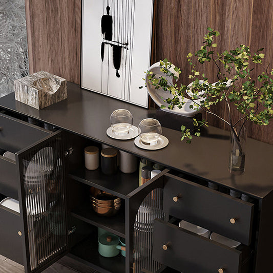 Creedenza moderno per il salotto del soggiorno in legno con deposito e cassetti