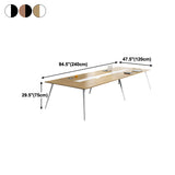 Desk rectángulo de escritorio de madera de ingeniería de estilo contemporáneo para la oficina