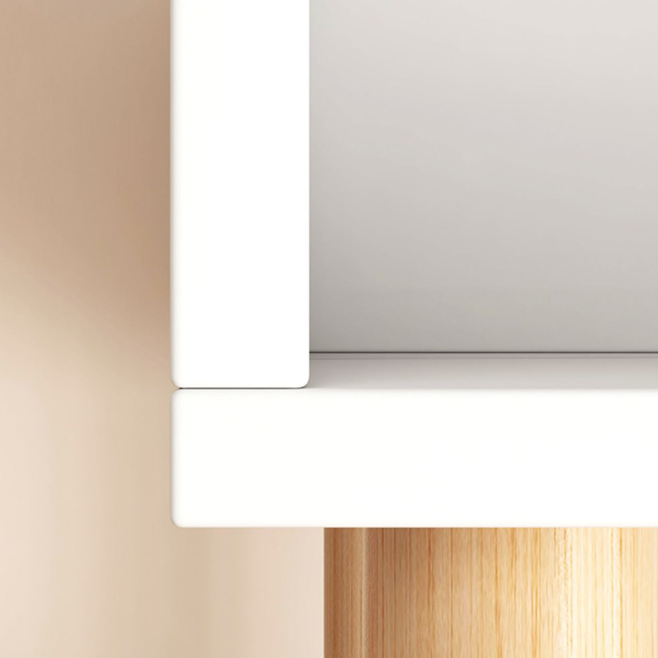 オープンバックモダンなスタイルの本棚留学室用の木製本棚