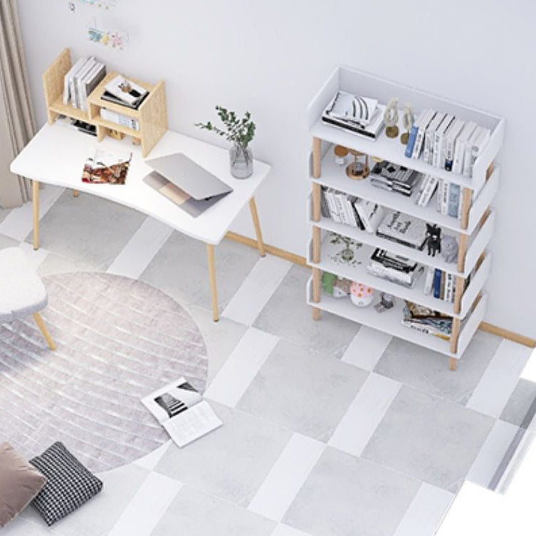 オープンバックモダンなスタイルの本棚留学室用の木製本棚