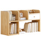 Modern Style Bookshelf Enginner Wood Bookcase for Home Office 32.7"L x 6.7"W x 18.9"H Brown 1 Clearhalo 'Bookcases' 'furn' 'furn_bookcases' 'Furniture' 'Office Furniture' 5232462