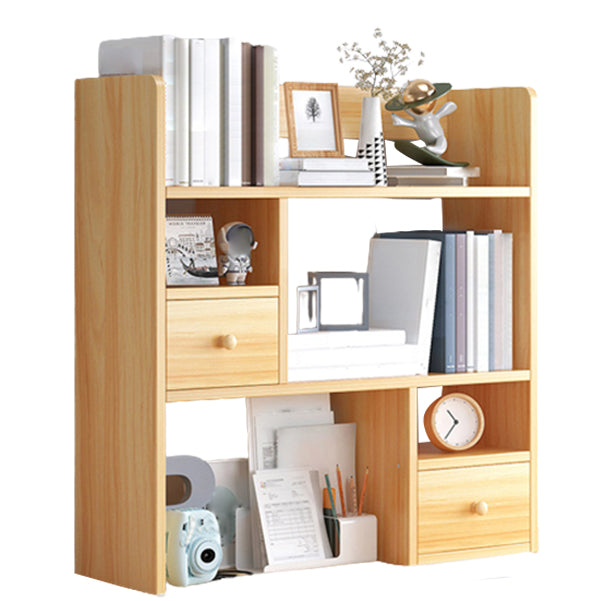 Modern Style Bookshelf Enginner Wood Bookcase for Home Office 23.6"L x 6.7"W x 31.5"H Natural 2 Clearhalo 'Bookcases' 'furn' 'furn_bookcases' 'Furniture' 'Office Furniture' 5232464