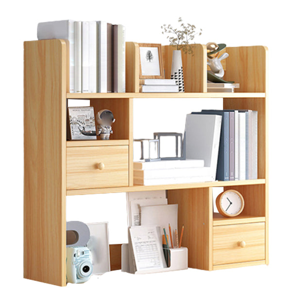 Modern Style Bookshelf Enginner Wood Bookcase for Home Office 32.7"L x 6.7"W x 18.9"H Natural 2 Clearhalo 'Bookcases' 'furn' 'furn_bookcases' 'Furniture' 'Office Furniture' 5232465