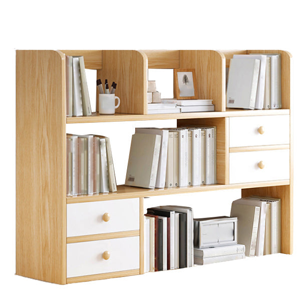 Modern Style Bookshelf Enginner Wood Bookcase for Home Office 32.7"L x 6.7"W x 31.5"H Brown 4 Clearhalo 'Bookcases' 'furn' 'furn_bookcases' 'Furniture' 'Office Furniture' 5232467