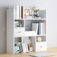 Modern Style Bookshelf Enginner Wood Bookcase for Home Office 23.6"L x 6.7"W x 31.5"H White 2 Clearhalo 'Bookcases' 'furn' 'furn_bookcases' 'Furniture' 'Office Furniture' 5232468