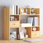 Modern Style Bookshelf Enginner Wood Bookcase for Home Office 40.6"L x 6.7"W x 31.5"H Natural 2 Clearhalo 'Bookcases' 'furn' 'furn_bookcases' 'Furniture' 'Office Furniture' 5232477