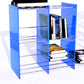Multiple Colors Modern Style Bookshelf Acrylic Bookcase for Home 24.8"L x 11.8"W x 23.6"H Blue Clearhalo 'Bookcases' 'furn' 'furn_bookcases' 'Furniture' 'Office Furniture' 5232546