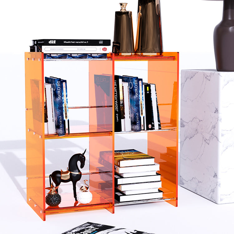 Multiple Colors Modern Style Bookshelf Acrylic Bookcase for Home Clearhalo 'Bookcases' 'furn' 'furn_bookcases' 'Furniture' 'Office Furniture' 5232552