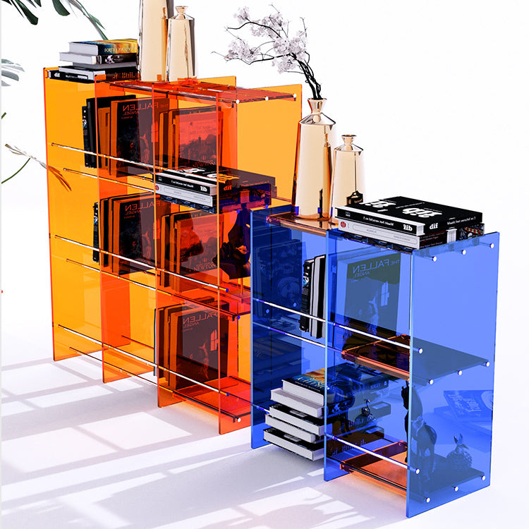 Multiple Colors Modern Style Bookshelf Acrylic Bookcase for Home Clearhalo 'Bookcases' 'furn' 'furn_bookcases' 'Furniture' 'Office Furniture' 5232553