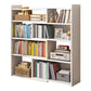 Contemporary Style Bookshelf Open Back Bookcase for Home Office