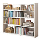 Contemporary Style Bookshelf Open Back Bookcase for Home Office