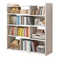 Contemporary Style Bookshelf Open Back Bookcase for Home Office