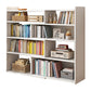 Contemporary Style Bookshelf Open Back Bookcase for Home Office