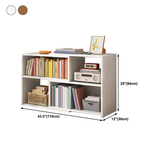 Contemporary Style Bookshelf Open Back Bookcase for Home Office