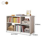 Contemporary Style Bookshelf Open Back Bookcase for Home Office