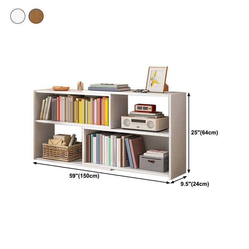 Contemporary Style Bookshelf Open Back Bookcase for Home Office