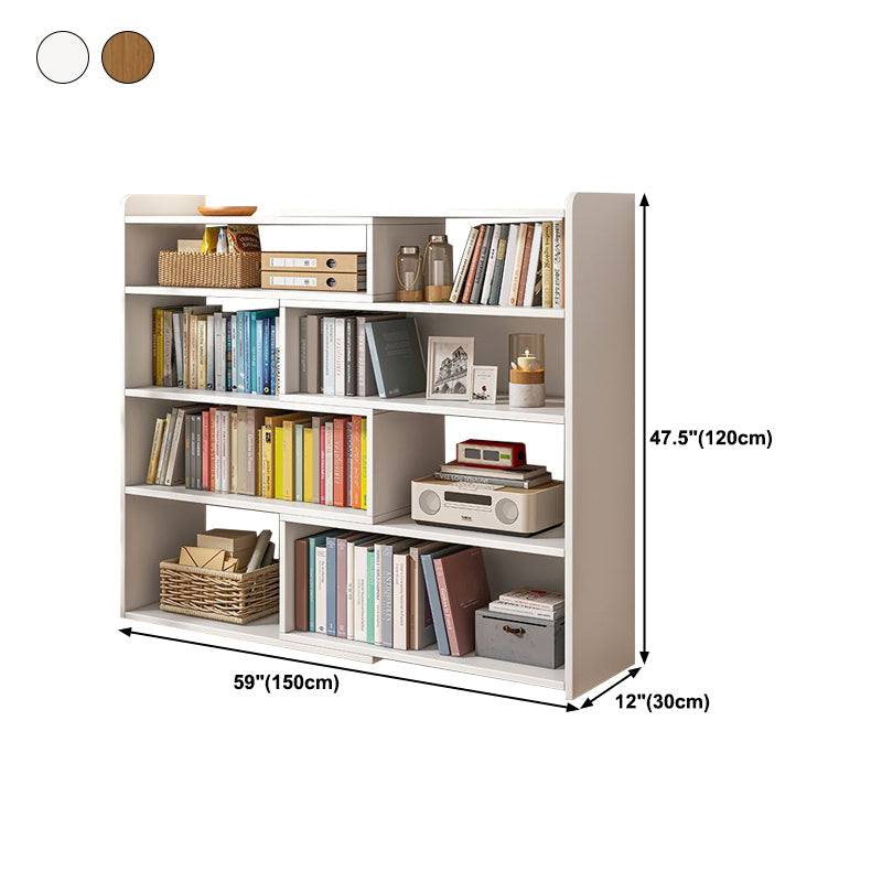 Contemporary Style Bookshelf Open Back Bookcase for Home Office