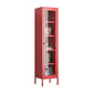 Scandinavian Style Bookshelf Closed Back Bookcase for Study Room with Door
