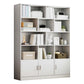 Modern Style Bookshelf Engineer Wood Closed Back Bookcase for Home Office