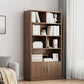 Modern Style Bookshelf Engineer Wood Closed Back Bookcase for Home Office