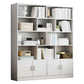 Modern Style Bookshelf Engineer Wood Closed Back Bookcase for Home Office
