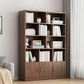 Modern Style Bookshelf Engineer Wood Closed Back Bookcase for Home Office