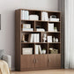 Modern Style Bookshelf Engineer Wood Closed Back Bookcase for Home Office
