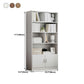 Modern Style Bookshelf Engineer Wood Closed Back Bookcase for Home Office