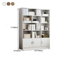 Modern Style Bookshelf Engineer Wood Closed Back Bookcase for Home Office