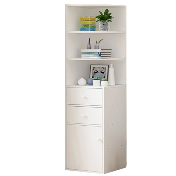 Corner Shelf Bookcase White Bookshelf with Doors for Home Office https: res.litfad.com site img item 2022 07 15 5232775 1200x1200.jpg 2 Clearhalo 'Bookcases' 'furn' 'furn_bookcases' 'Furniture' 'Office Furniture' 5232773