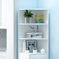Corner Shelf Bookcase White Bookshelf with Doors for Home Office Clearhalo 'Bookcases' 'furn' 'furn_bookcases' 'Furniture' 'Office Furniture' 5232780