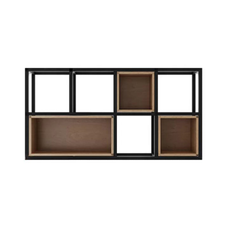 Industrial Style Bookcase Wall Mounted Bookshelf for Office and Study Room 47.2"L x 9.8"W x 23.6"H Clearhalo 'Bookcases' 'furn' 'furn_bookcases' 'Furniture' 'Office Furniture' 5232879