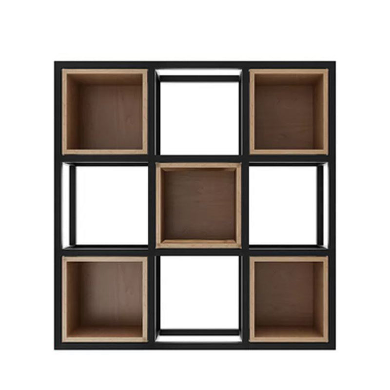 Industrial Style Bookcase Wall Mounted Bookshelf for Office and Study Room 35.4"L x 9.8"W x 35.4"H Clearhalo 'Bookcases' 'furn' 'furn_bookcases' 'Furniture' 'Office Furniture' 5232881