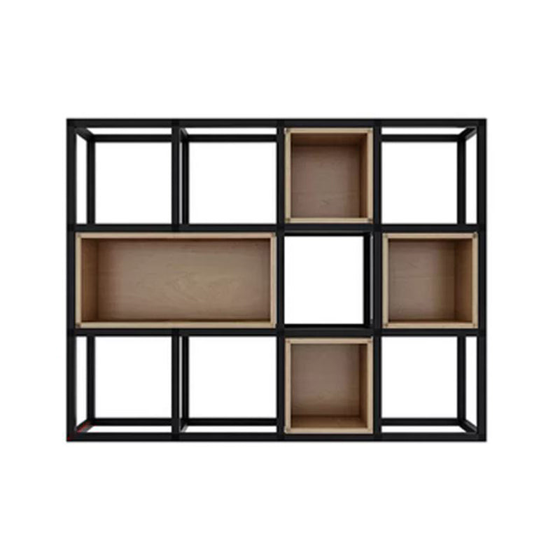 Industrial Style Bookcase Wall Mounted Bookshelf for Office and Study Room 47.2"L x 9.8"W x 35.4"H Clearhalo 'Bookcases' 'furn' 'furn_bookcases' 'Furniture' 'Office Furniture' 5232888