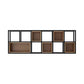 Industrial Style Bookcase Wall Mounted Bookshelf for Office and Study Room 70.9"L x 9.8"W x 23.6"H Clearhalo 'Bookcases' 'furn' 'furn_bookcases' 'Furniture' 'Office Furniture' 5232890
