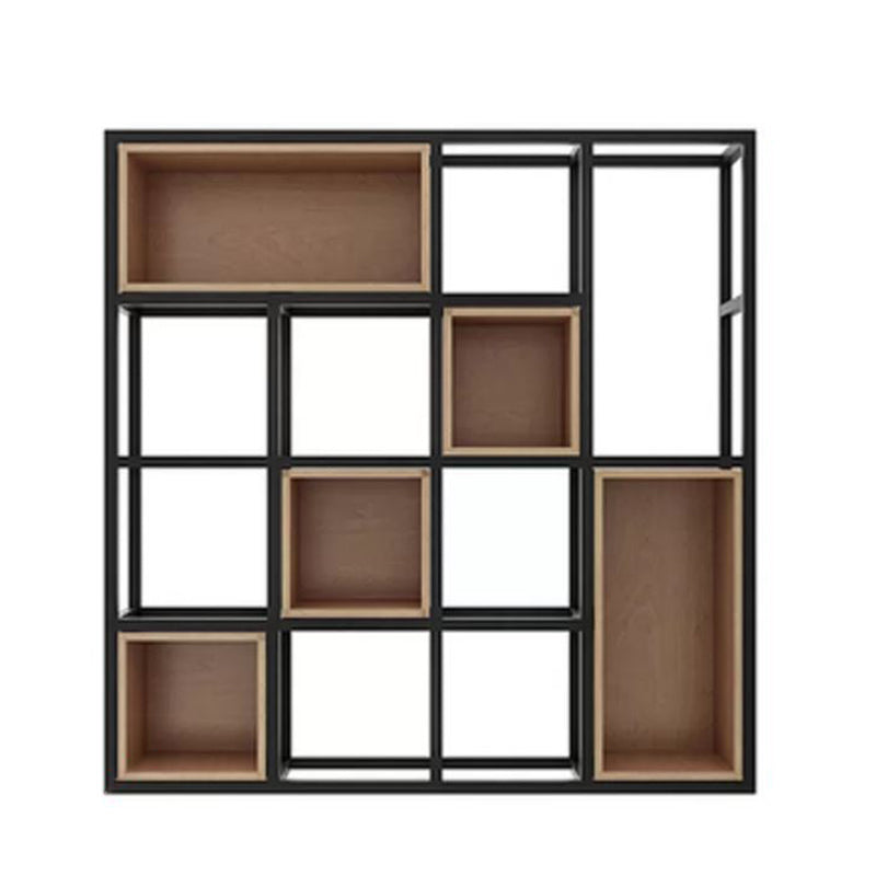 Industrial Style Bookcase Wall Mounted Bookshelf for Office and Study Room 47.2"L x 9.8"W x 47.2"H Clearhalo 'Bookcases' 'furn' 'furn_bookcases' 'Furniture' 'Office Furniture' 5232893