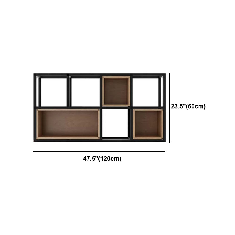 Industrial Style Bookcase Wall Mounted Bookshelf for Office and Study Room Clearhalo 'Bookcases' 'furn' 'furn_bookcases' 'Furniture' 'Office Furniture' 5232896