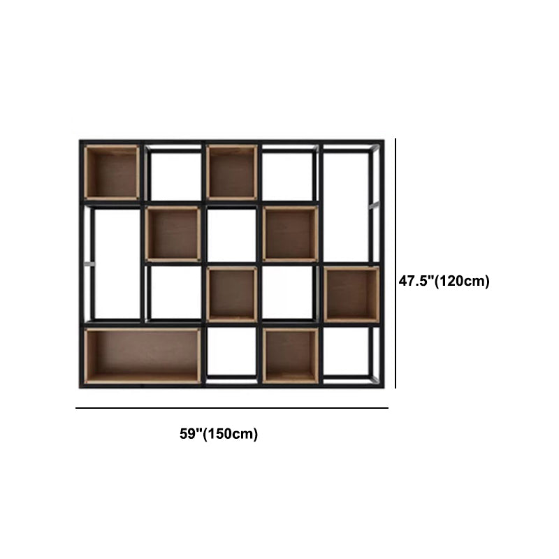 Industrial Style Bookcase Wall Mounted Bookshelf for Office and Study Room Clearhalo 'Bookcases' 'furn' 'furn_bookcases' 'Furniture' 'Office Furniture' 5232903